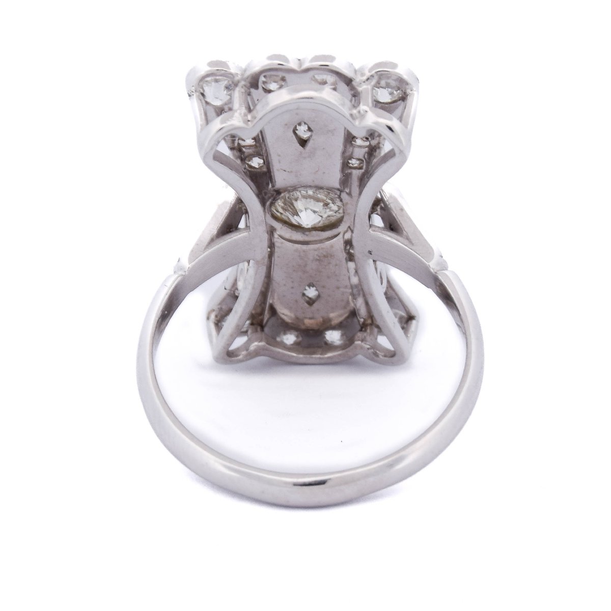 Bague Art Déco En Or 18k Et Diamants, 1,00 Carat Au Total   AN102 (00719)-photo-1