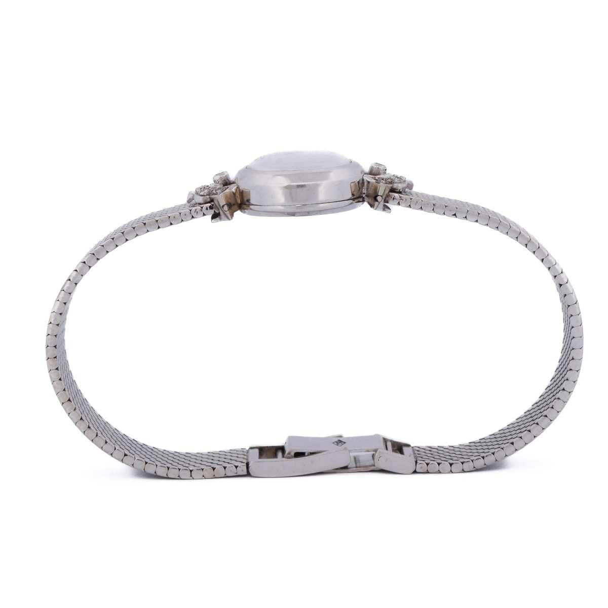 Montre Bracelet Vintage Philip Watch En Or 18k Et Diamants  OG 89-8 (06519)-photo-2