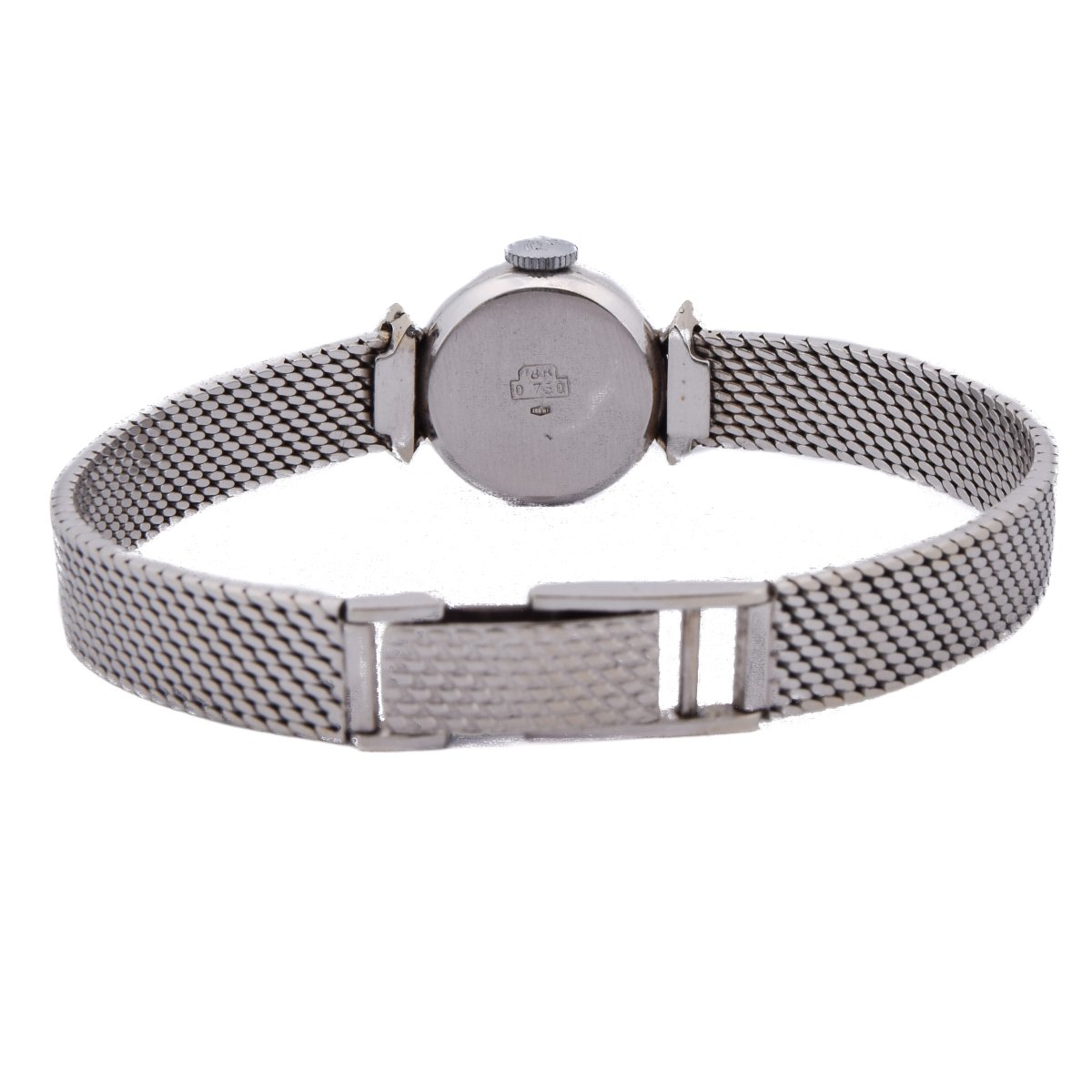 Montre Bracelet Vintage Philip Watch En Or 18k Et Diamants  OG 89-8 (06519)-photo-3