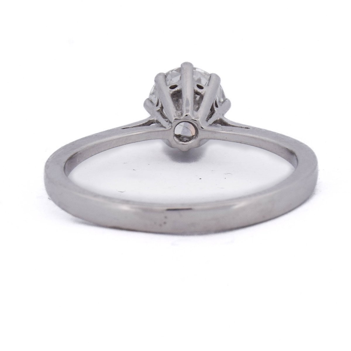 Contemporary Solitaire Ring In 18-k White Gold With A 0.70-carat Diamond  An180 112-228-photo-1