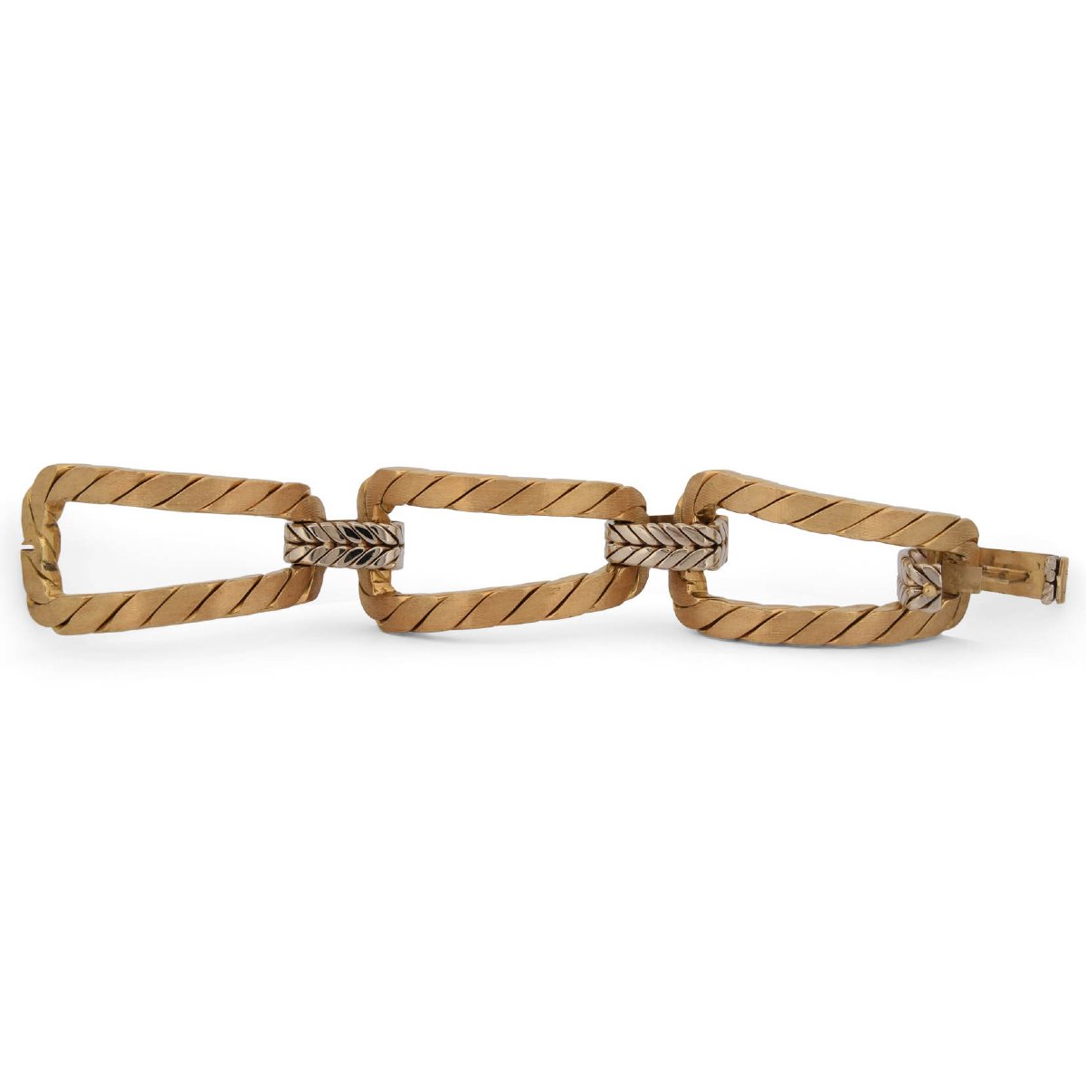 Important Vintage 1970s Bracelet In 18-karat Yellow Gold – 107.70 G-photo-3
