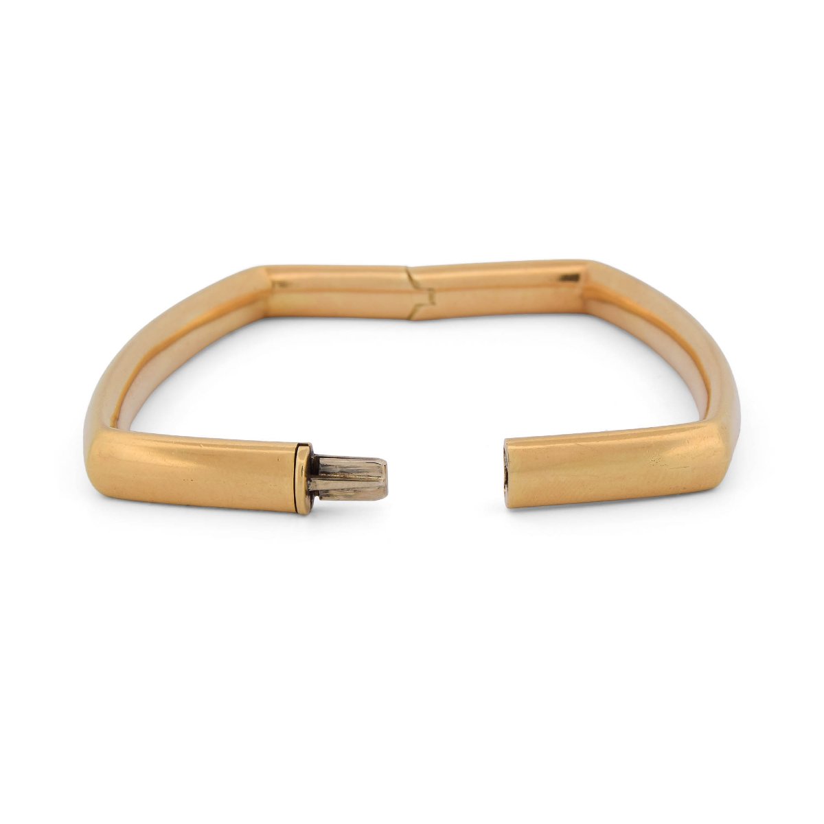 Weingrill Vintage Rigid Bracelet In 18-karat Yellow Gold, Geometric Shape   Br141 ‘-photo-4