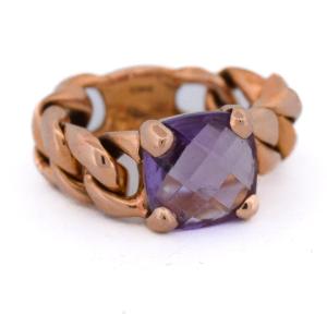 Bague en Or 18 Carats et Améthyste 4,5 Carats – Bague Vintage      AN446 112-345 (0079)