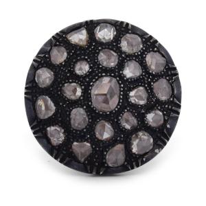 Victorian Ring In 12-karat Gold, Silver, And Rose-cut Diamonds – Approximately 4.00 Ct