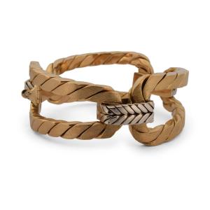 Important Bracelet Vintage des Années 1970 en Or Jaune 18 Carats – 107,70 g