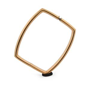 Weingrill Vintage Rigid Bracelet In 18-karat Yellow Gold, Geometric Shape Br141 ‘
