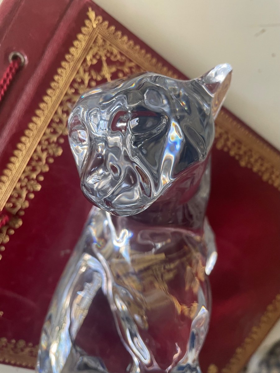 Baccarat Crystal Panther Seat-photo-8