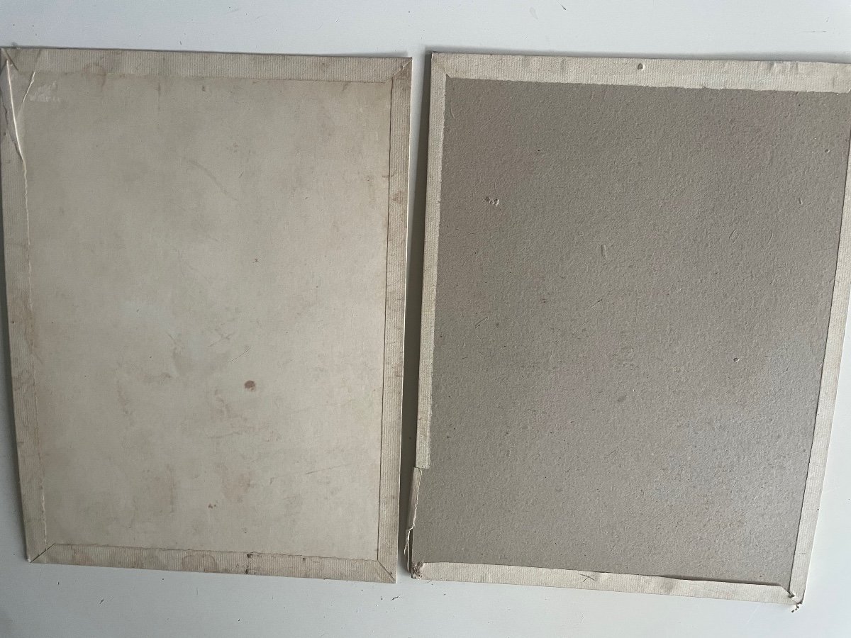 Paire de Dessins De Georges Kugelmann Benda -photo-3
