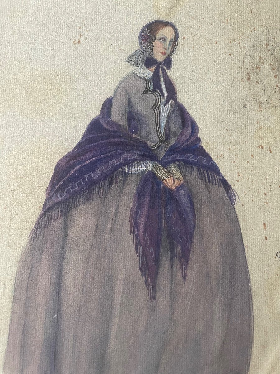 Paire de Dessins De Georges Kugelmann Benda -photo-4