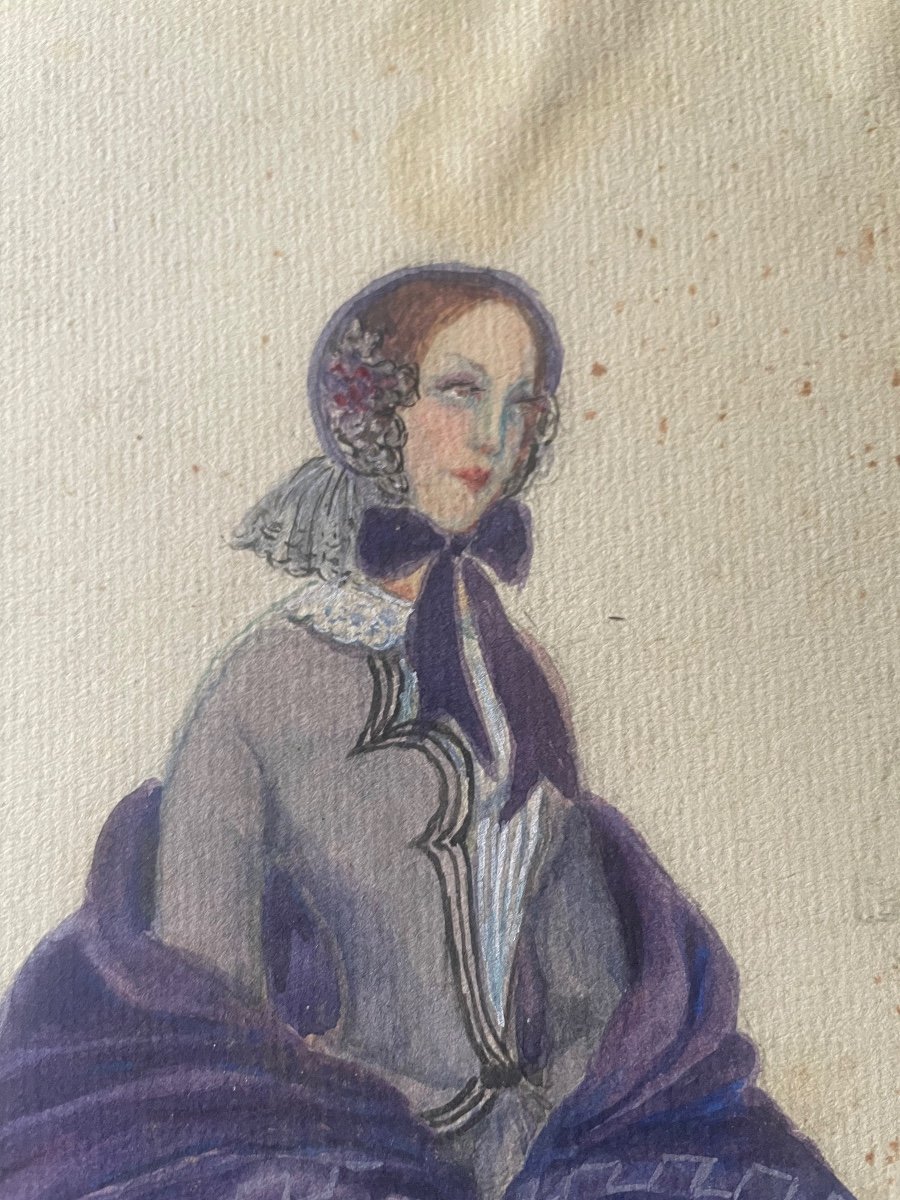 Paire de Dessins De Georges Kugelmann Benda -photo-6