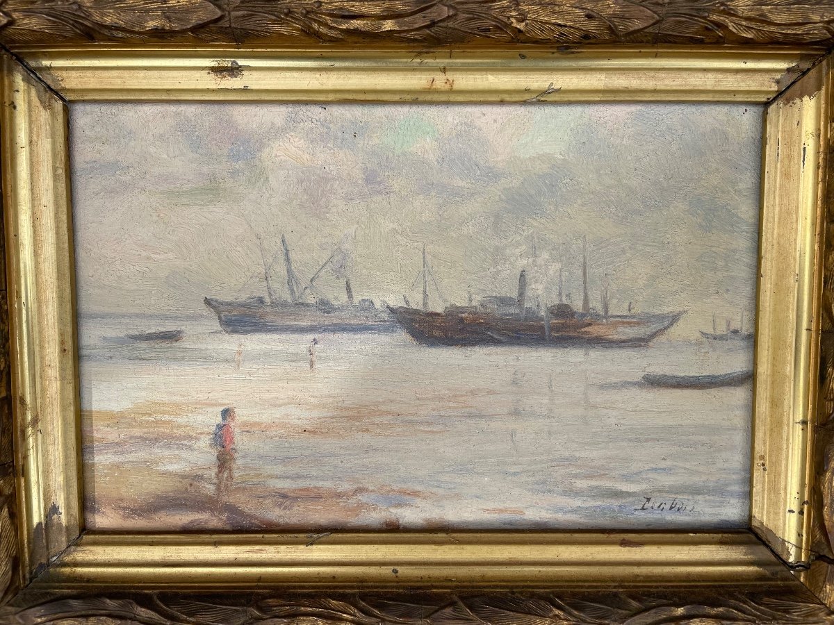 Child Seaside And Boats