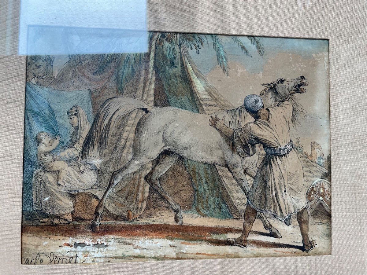 The Arabian Horse By Carle Vernet-photo-1