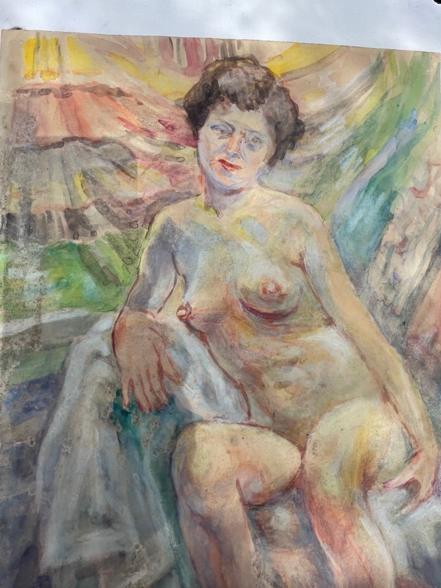 Aquarelle Femme Nue -photo-6