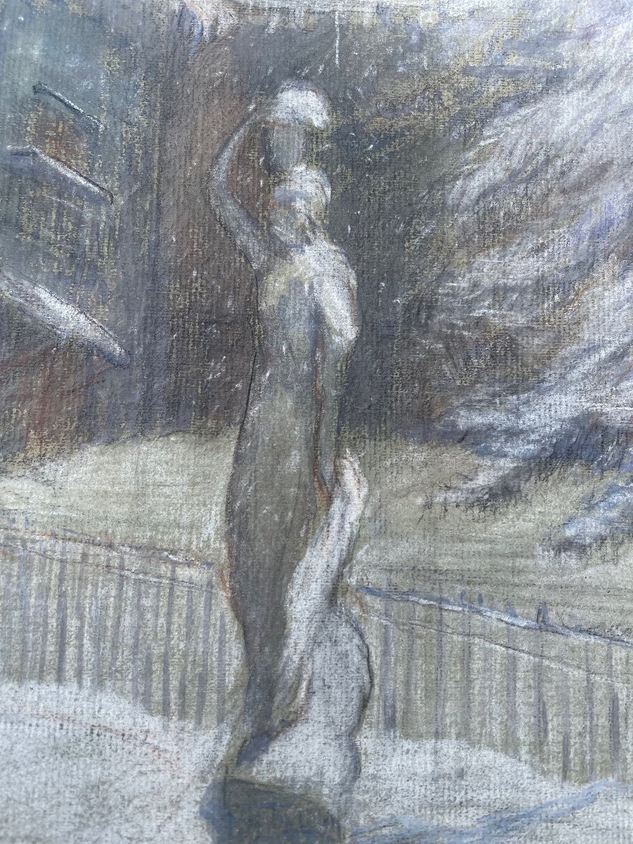 Statue De Jardin :pastel -photo-2