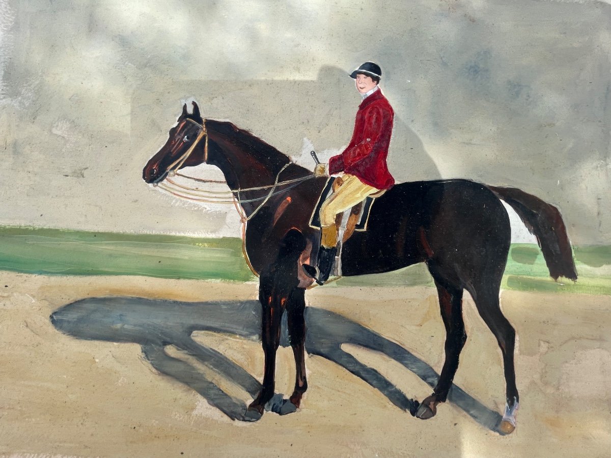 Jockey Et son Cheval De Bazeilles -photo-3