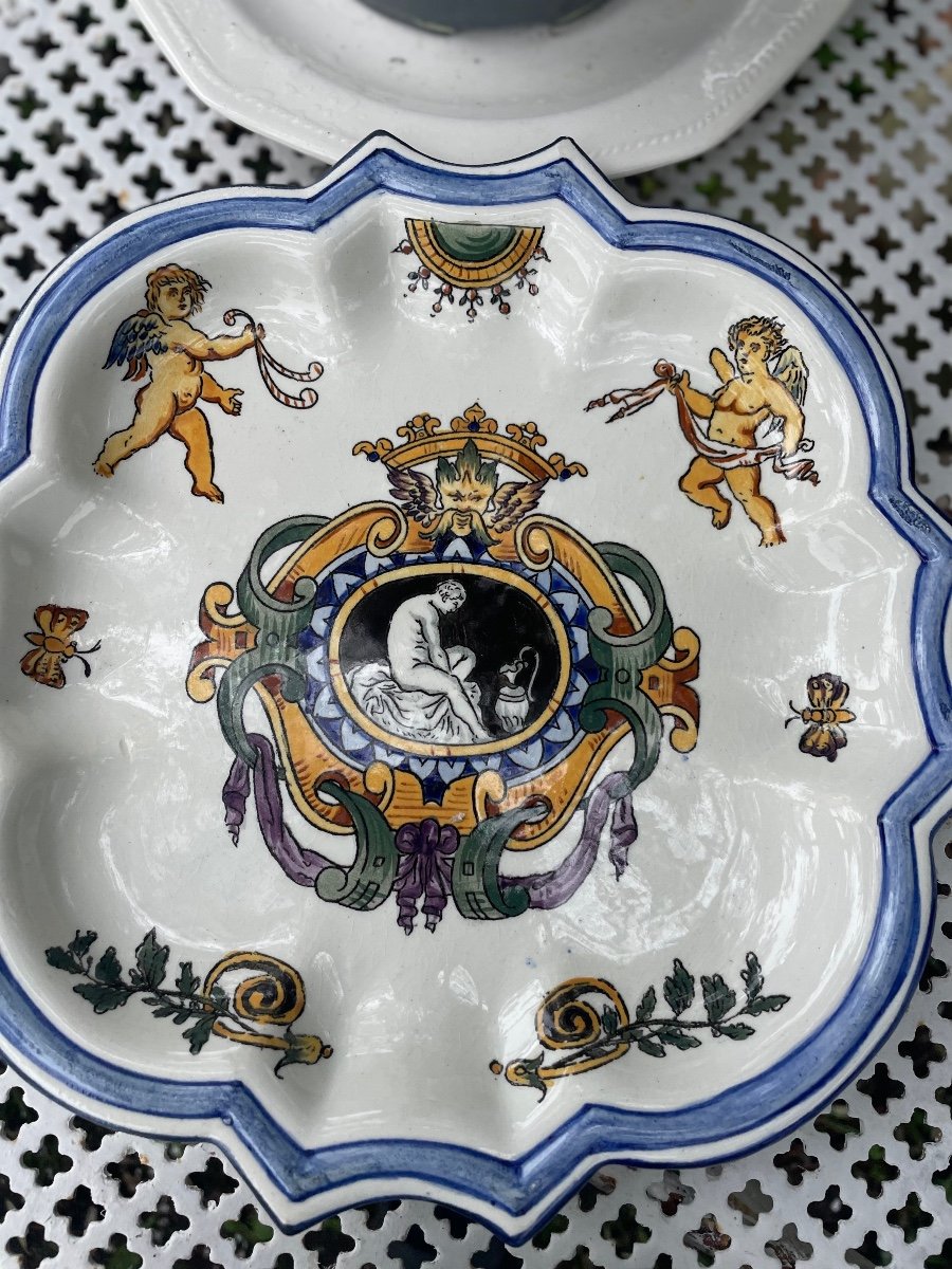 Pair Of Gien Plates-photo-3