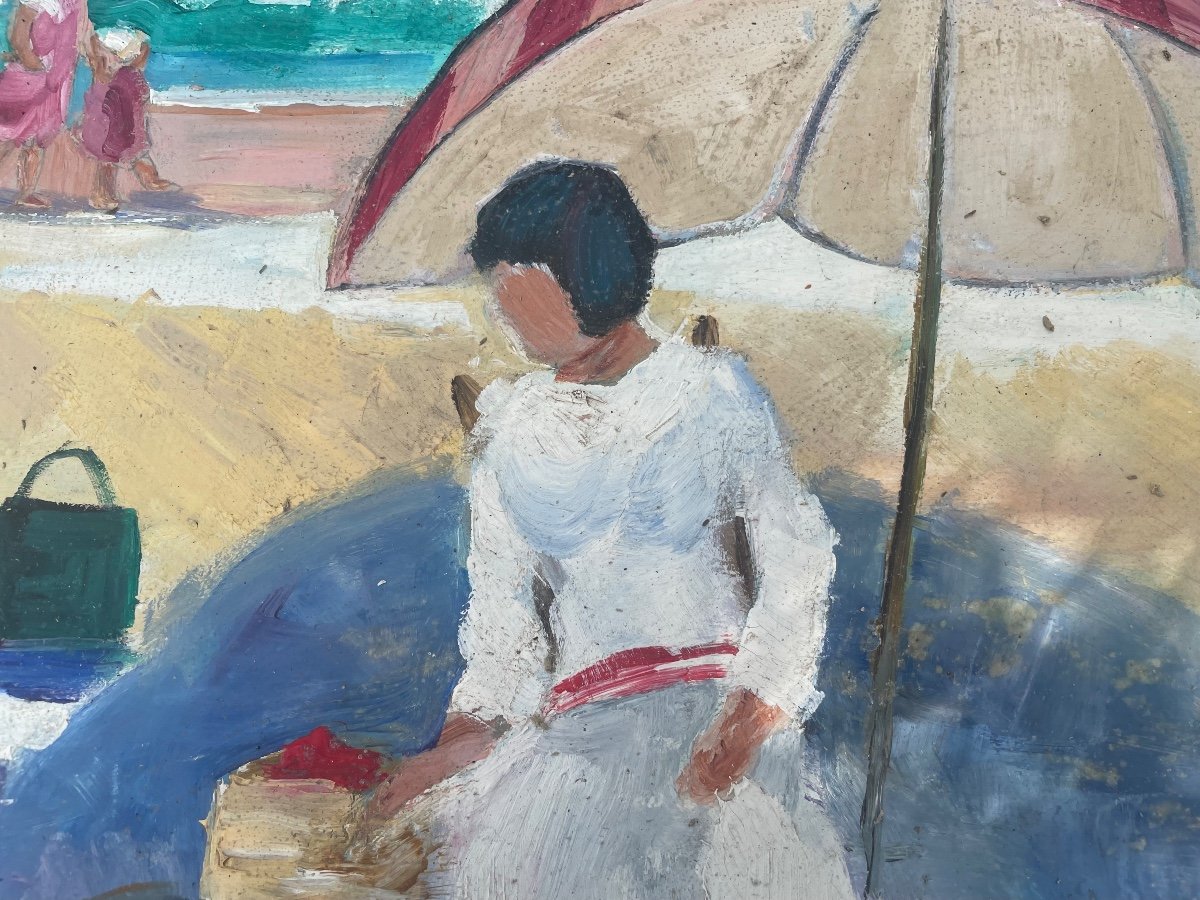 La Plage Et Ses Parasols De Claude Bernard -photo-8