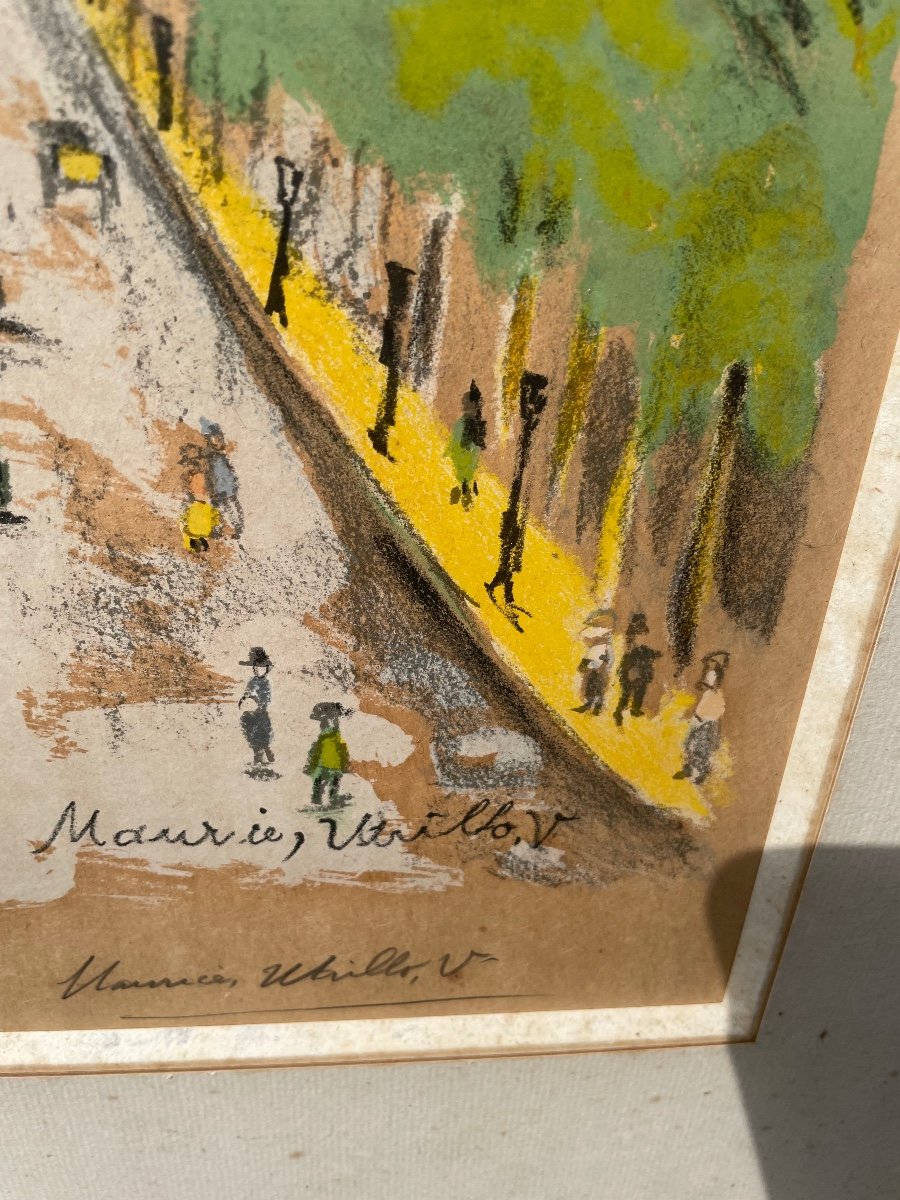 Lithograph By Maurice Utrillo.-photo-2