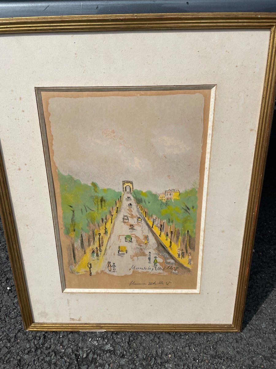 Lithograph By Maurice Utrillo.-photo-4