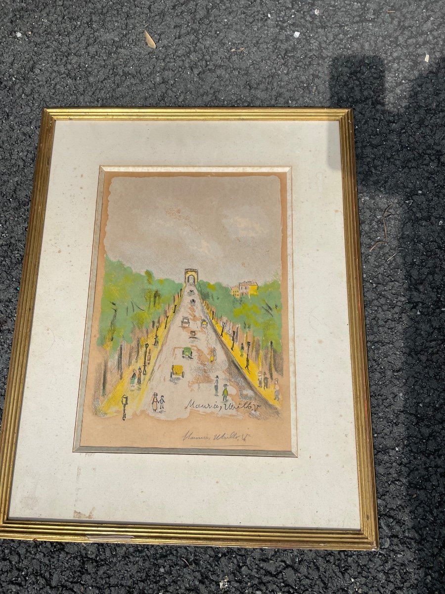 Lithograph By Maurice Utrillo.-photo-5