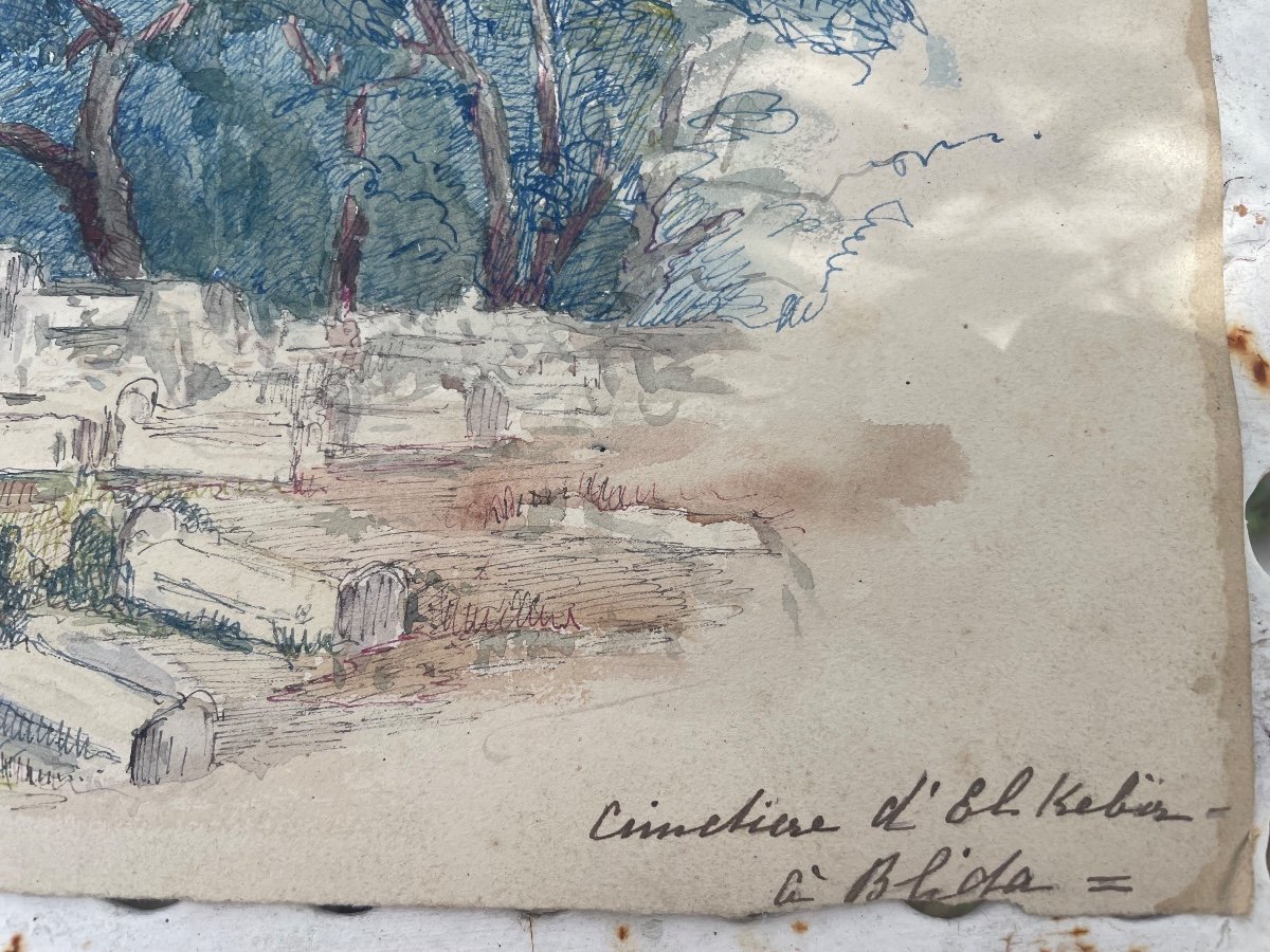 Orientalist Watercolor Blida-photo-3