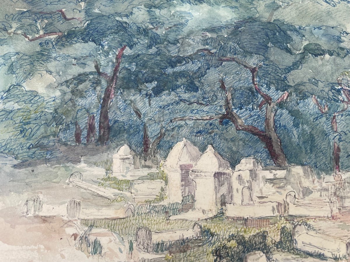 Orientalist Watercolor Blida