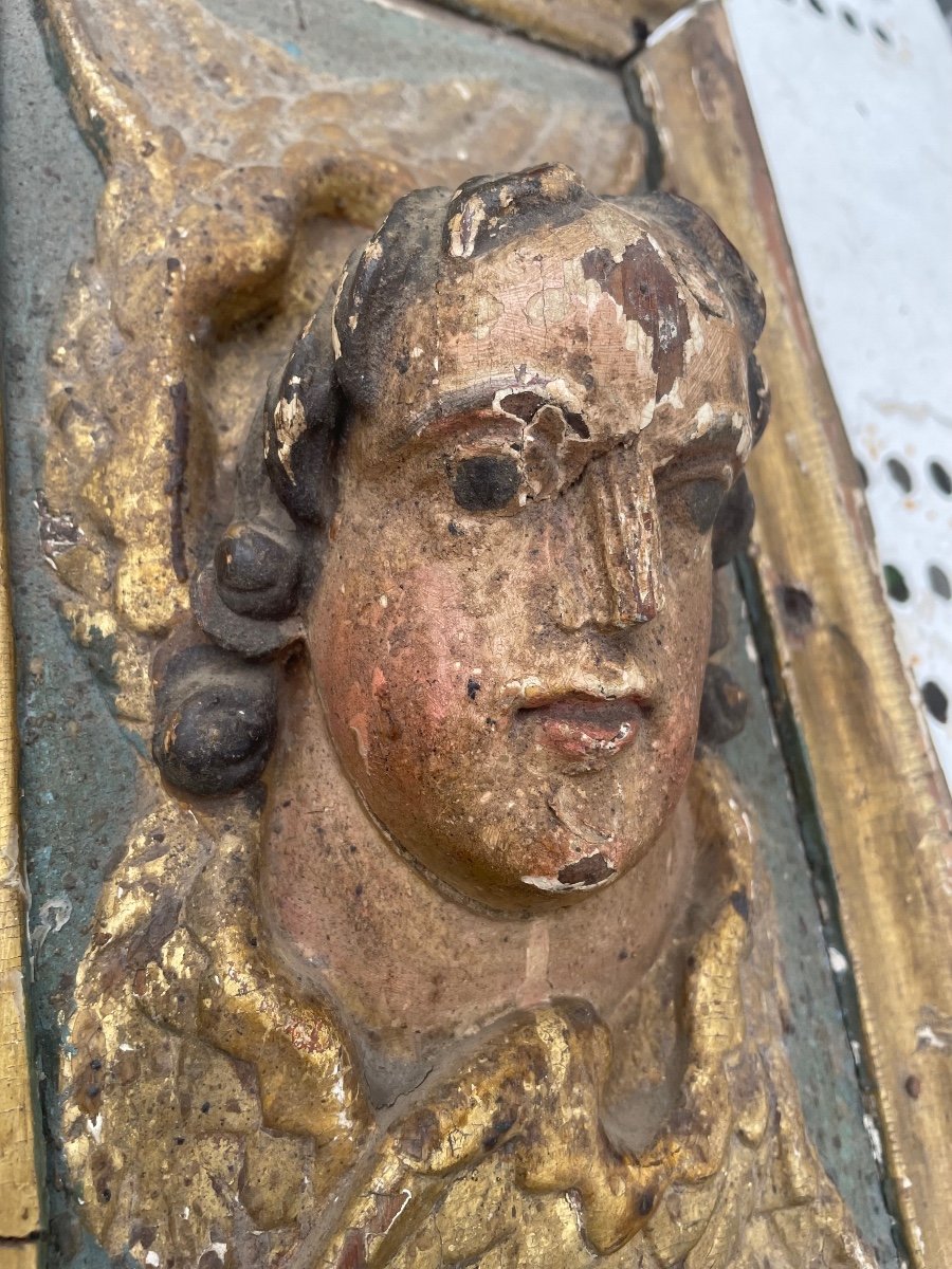 Pair Of Wooden Cherubs XVII Eme-photo-4