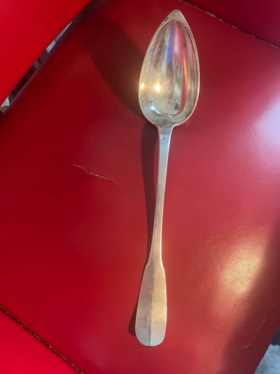 Cuillère à Ragout En Argent De Dutrevis -photo-3