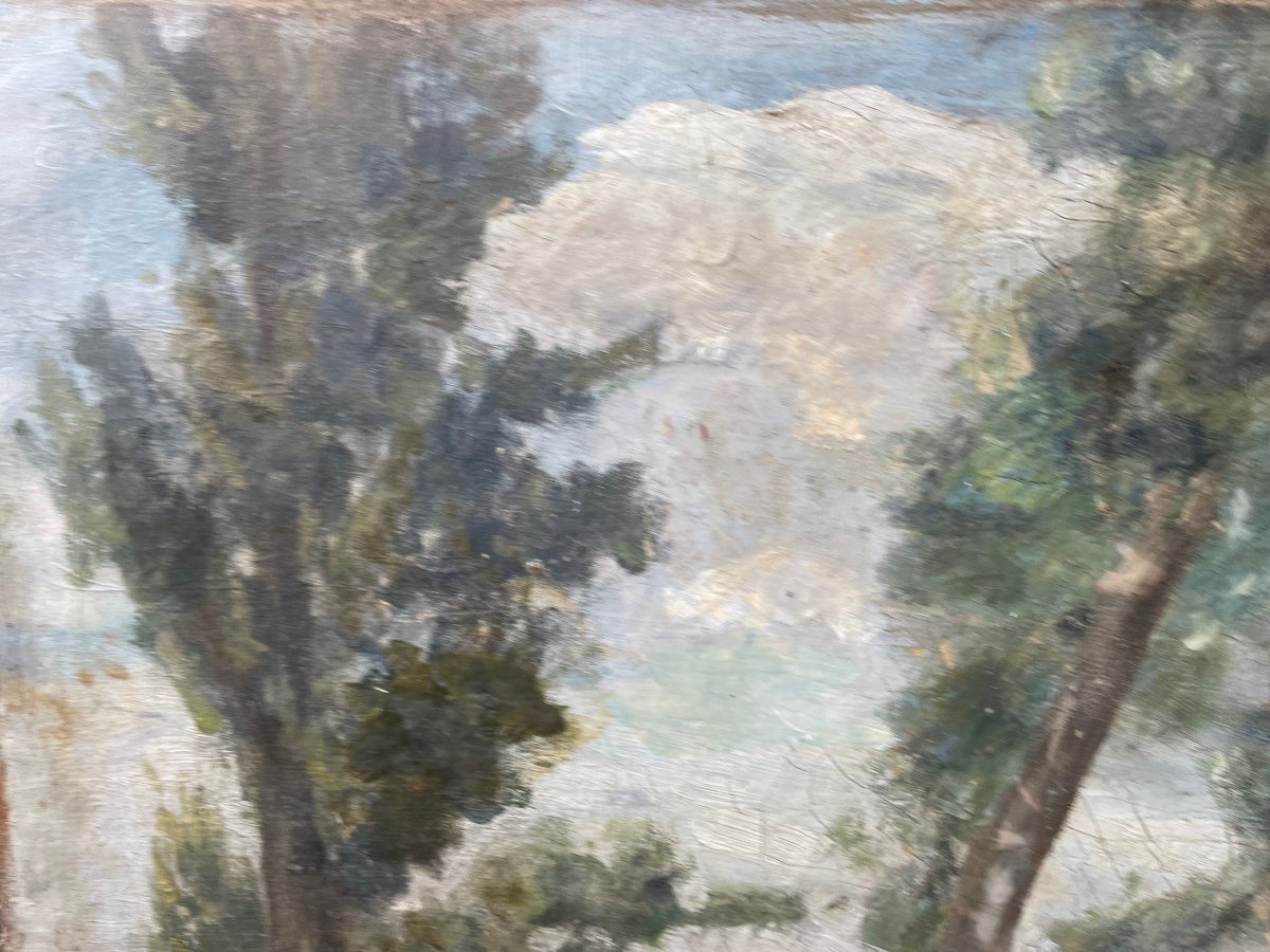 Grand Tableau Maisons Au Bord De L’eau -photo-2