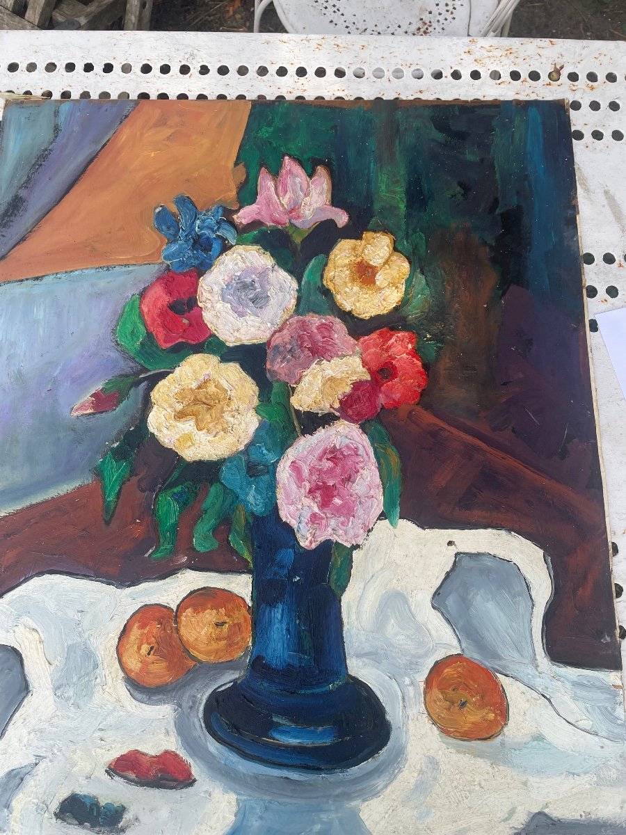 Large Bouquet Of Flowers By Edmond Sanders-photo-2