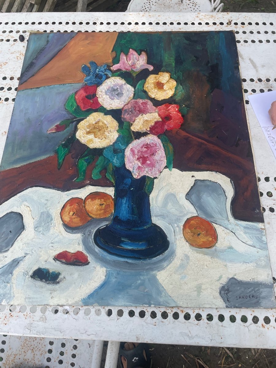 Large Bouquet Of Flowers By Edmond Sanders-photo-7