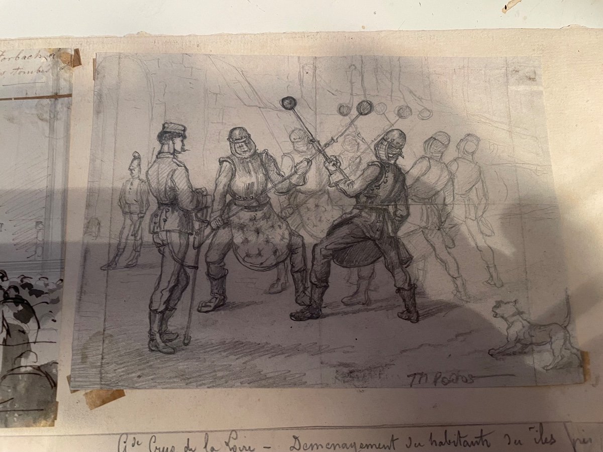Plate Of Three Drawings-photo-1