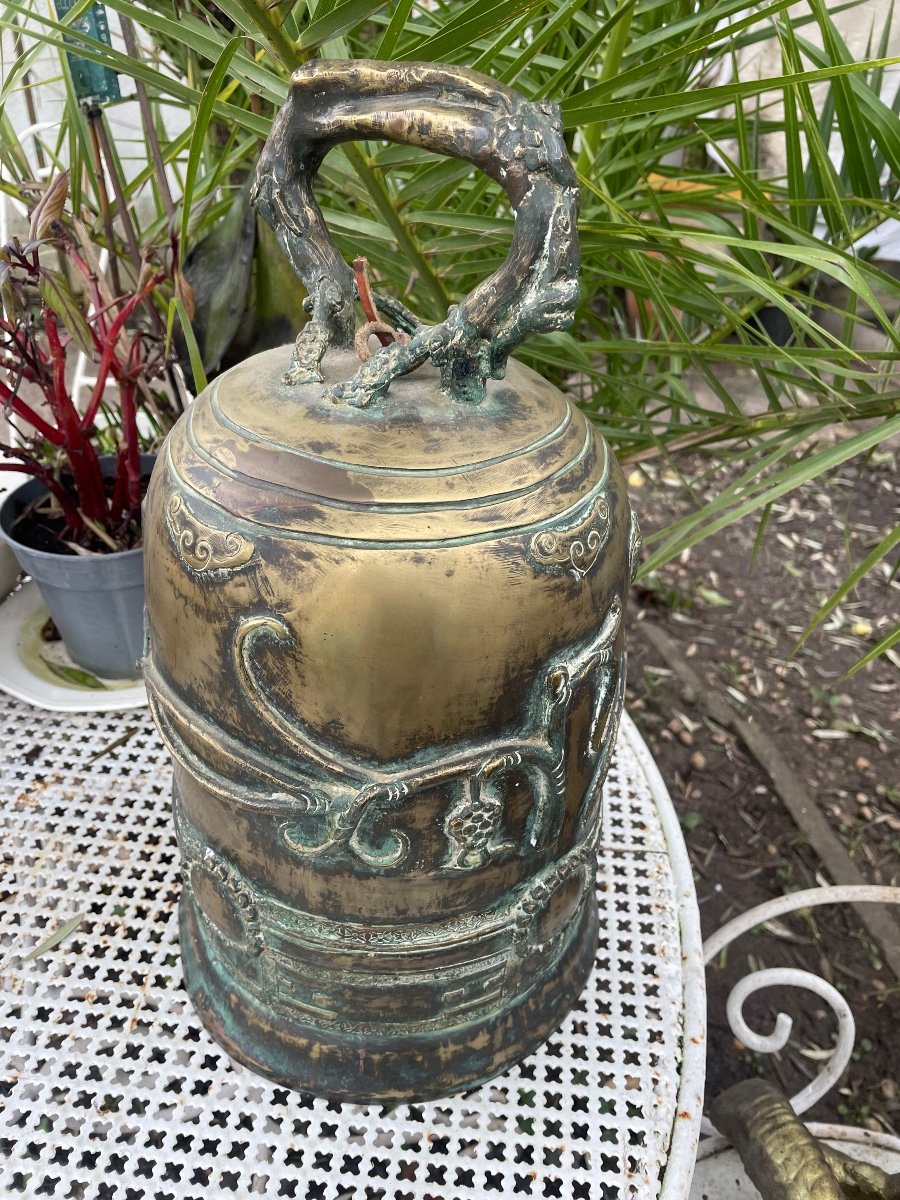Asian Bronze Temple Bell-photo-2