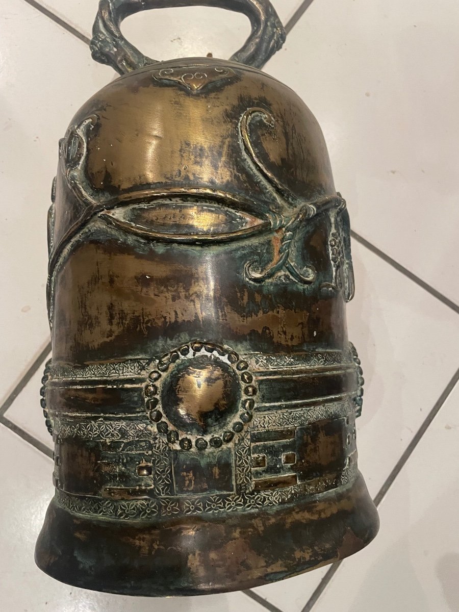 Asian Bronze Temple Bell-photo-8