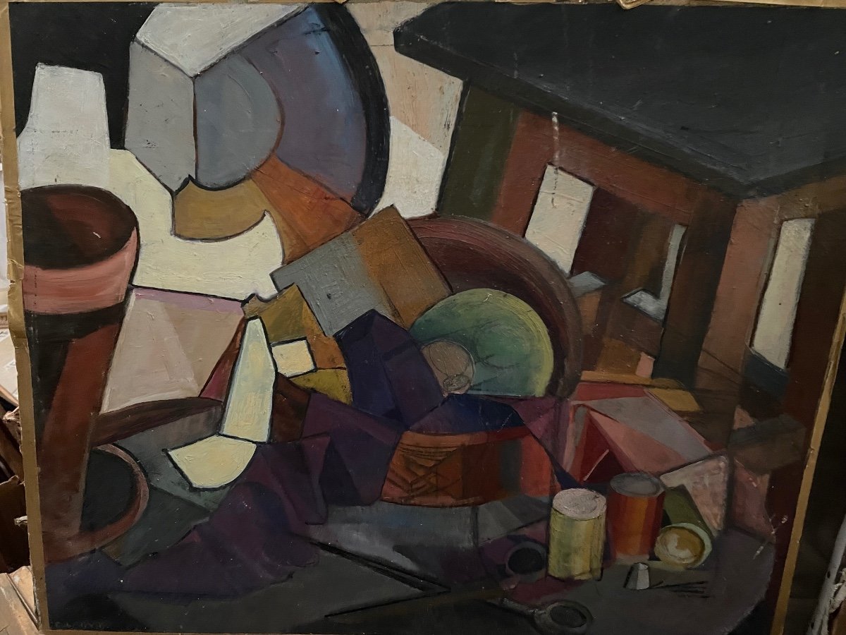 Cubist Painting By C.lanvin-photo-1