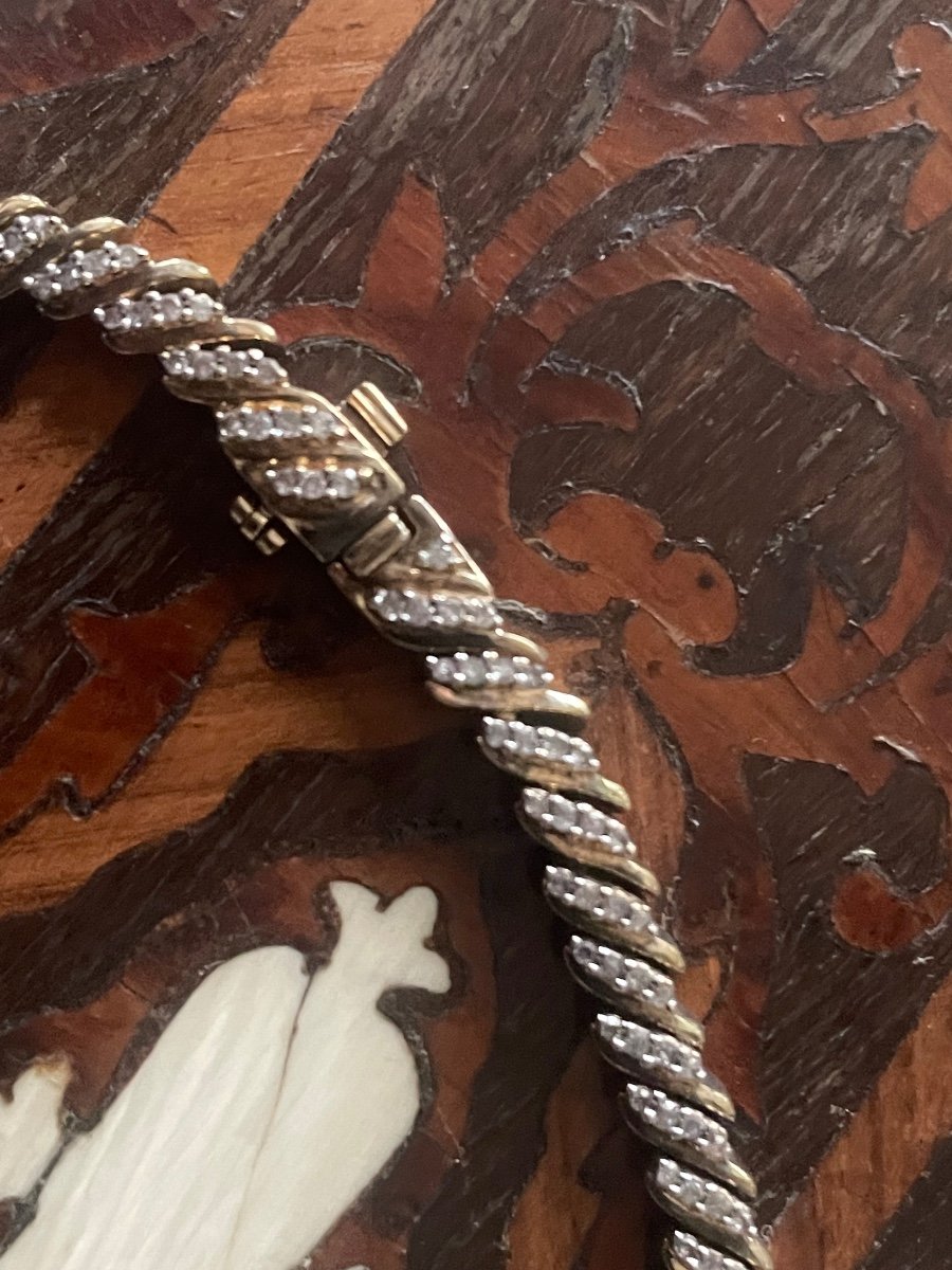 Silver Bracelet And River Of Brilliants  -photo-2