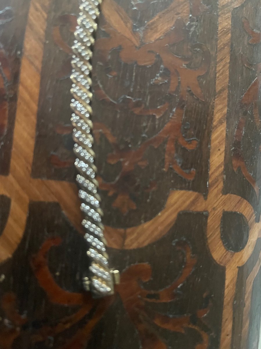 Silver Bracelet And River Of Brilliants  -photo-4