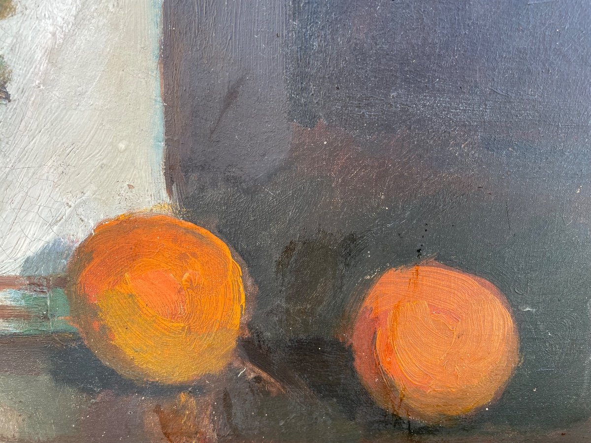 Still Life With Flowers And Oranges -photo-4