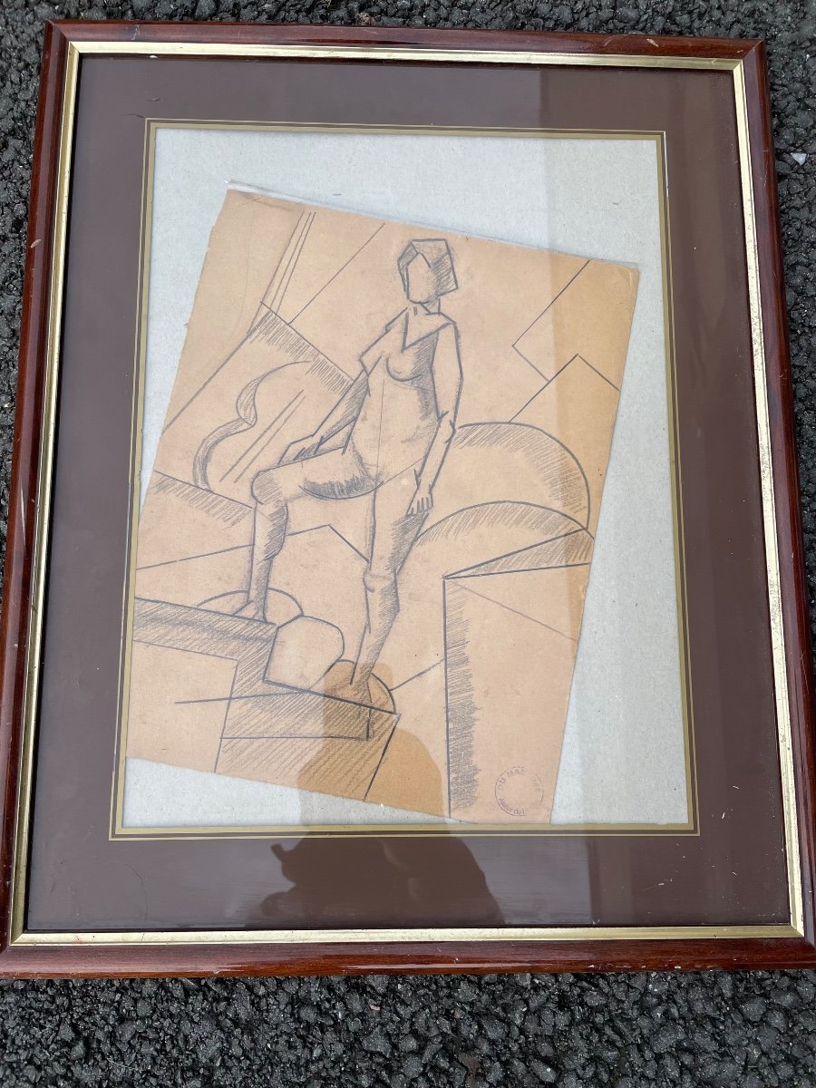 Cubist Woman Drawing -photo-1