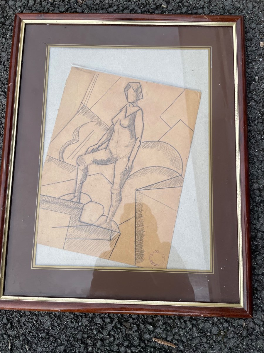 Cubist Woman Drawing -photo-2