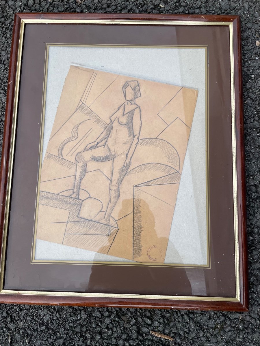Dessin Femme Cubiste de Jean du Marboré -photo-2
