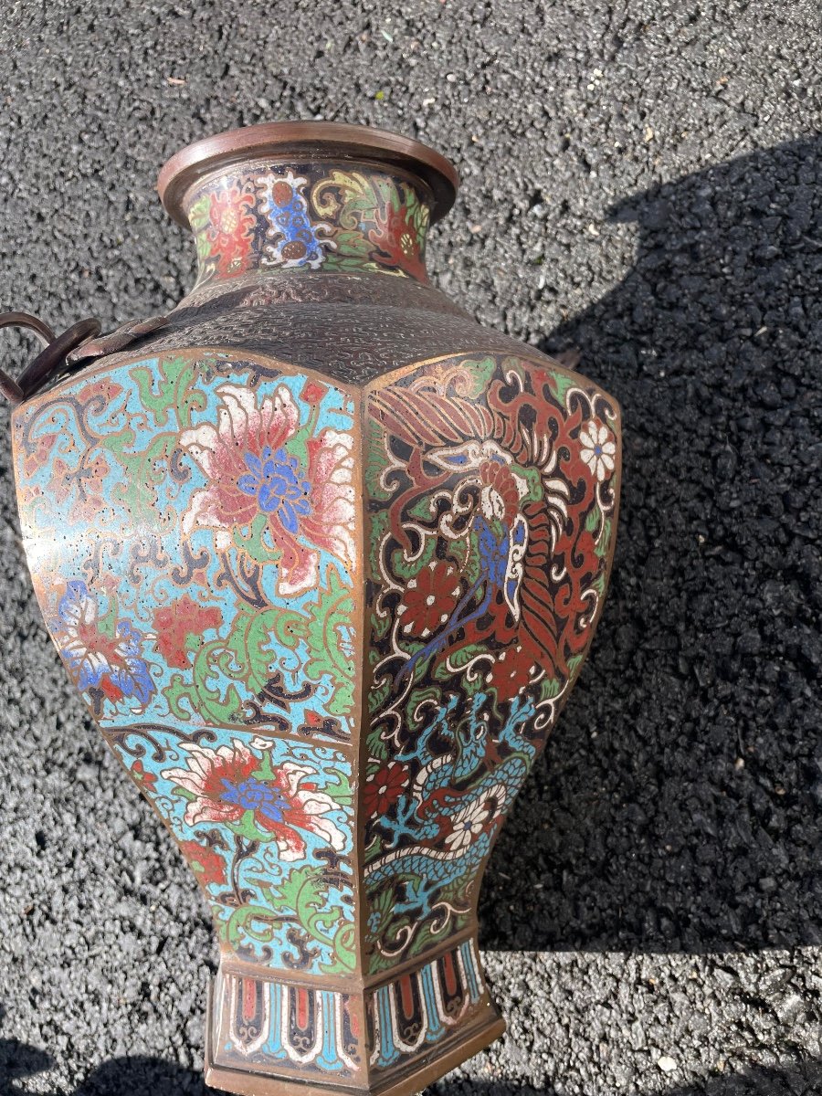 Asian Cloisonne Vase -photo-1