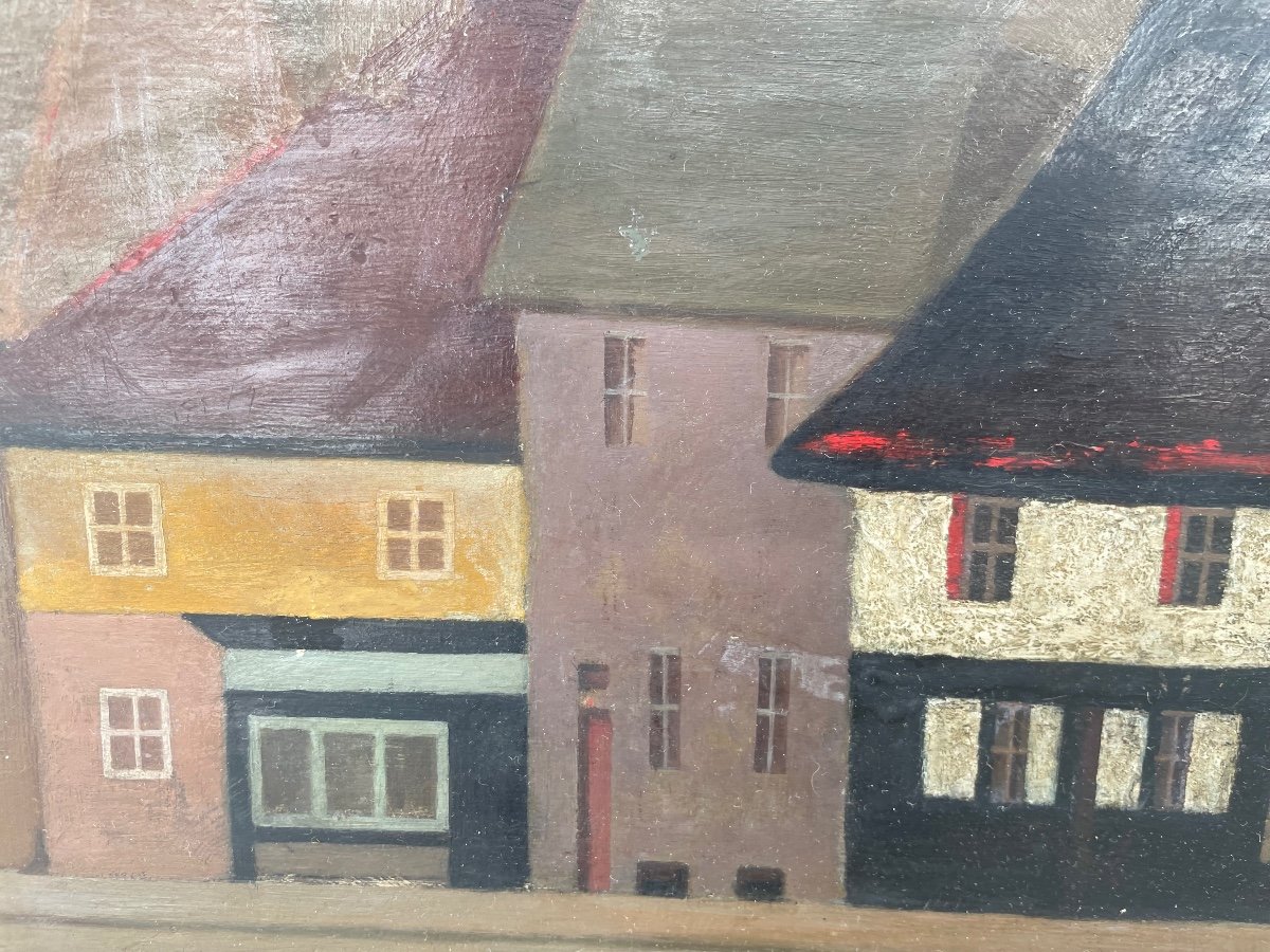 Naive Painting By Lenormand André -photo-3