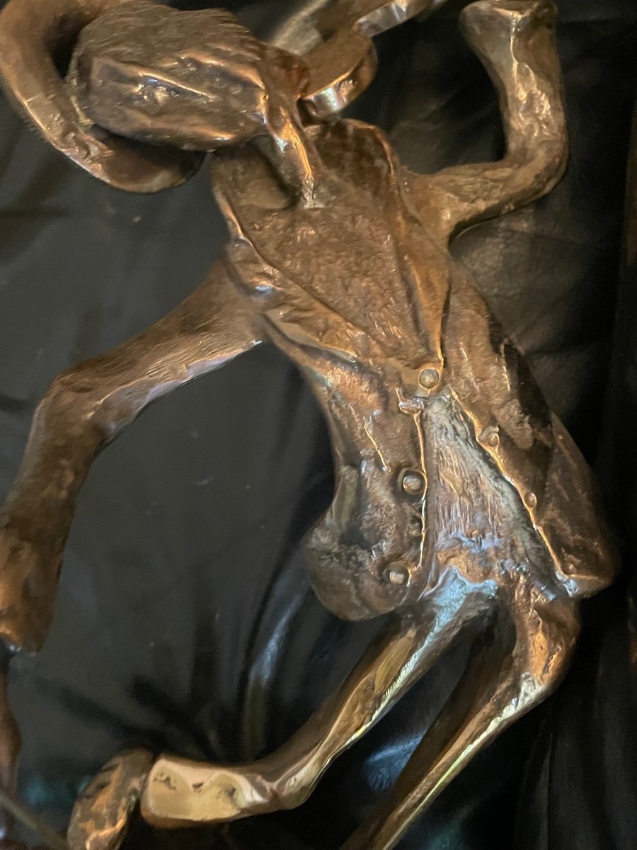 Bronze The Violinist By Yves Lohé-photo-2