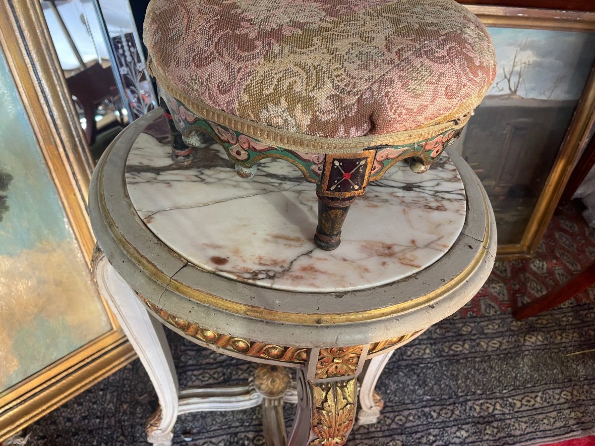 Tabouret De Pied Polychromé -photo-6