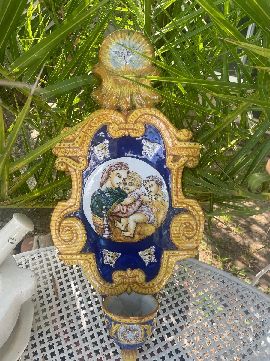 Large Benitier Earthenware -photo-8