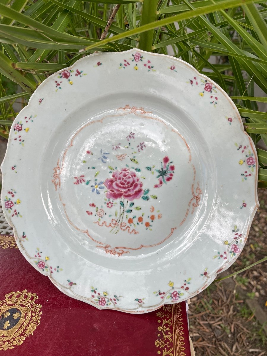Porcelain Plate XVIII Eme Compagnie Des Indes -photo-2