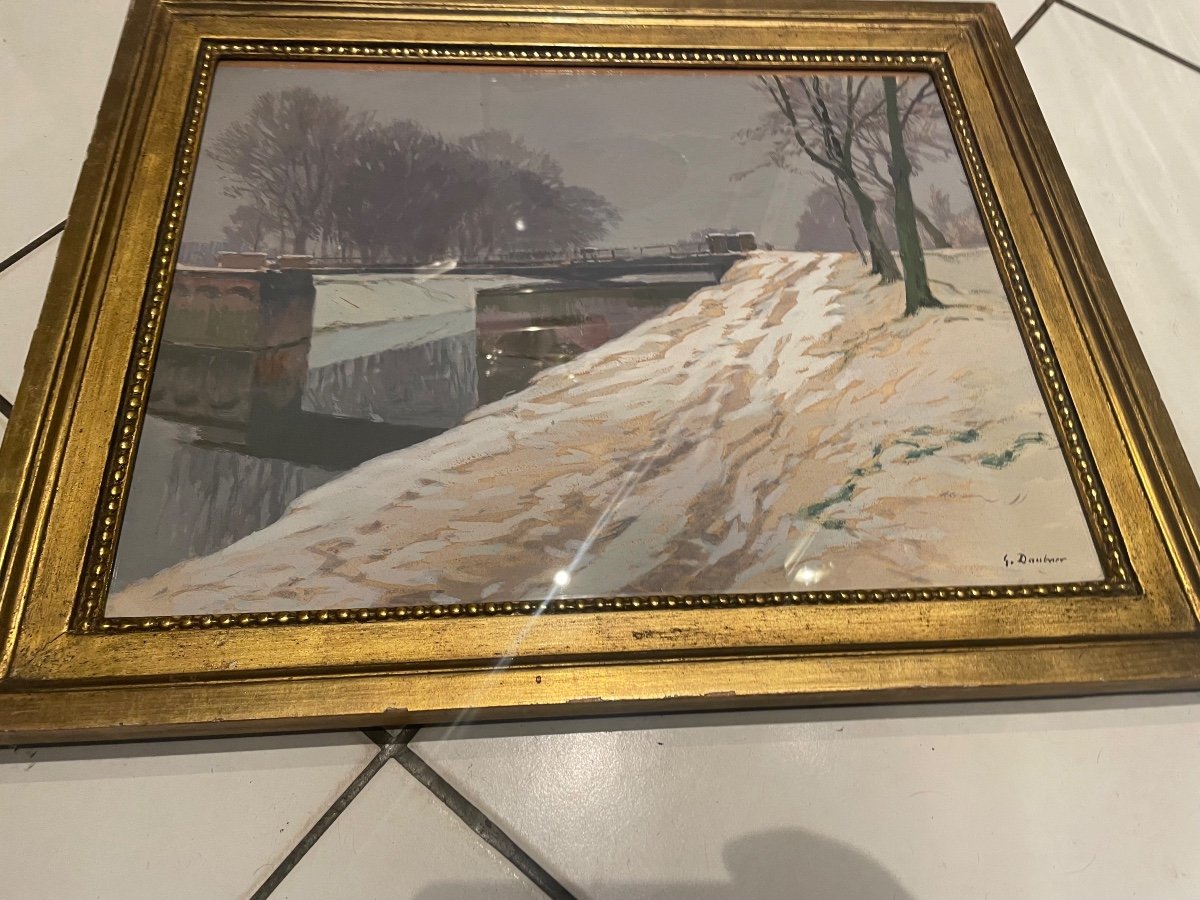 The Lock Under The Snow By Georges Daubner -photo-3