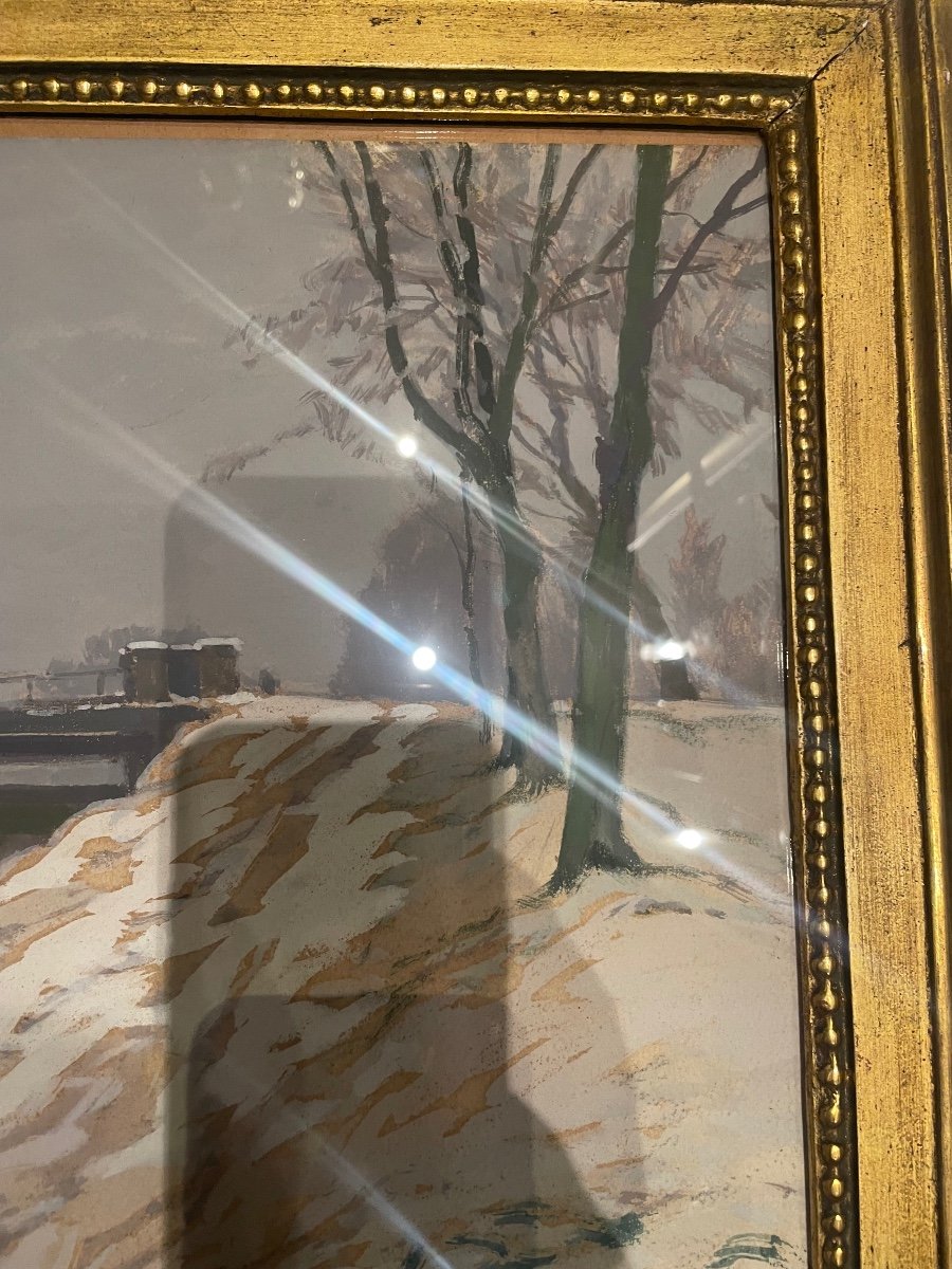 The Lock Under The Snow By Georges Daubner -photo-7