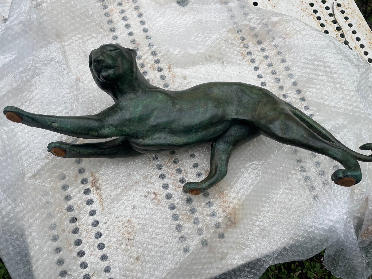 Panthère  En Bronze -photo-7